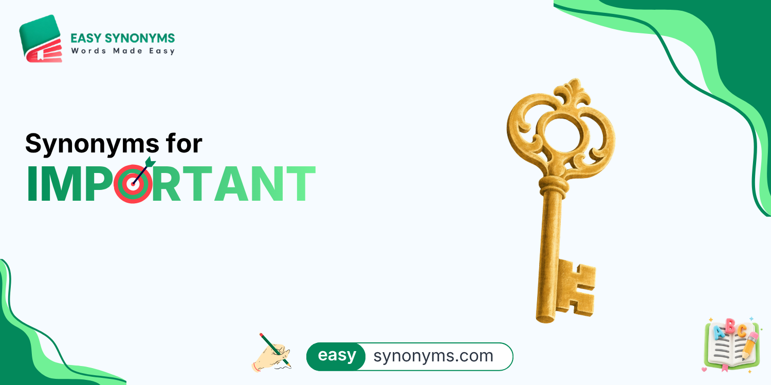 Synonyms for important