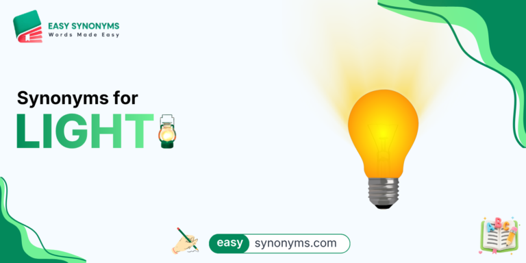 Synonyms for light