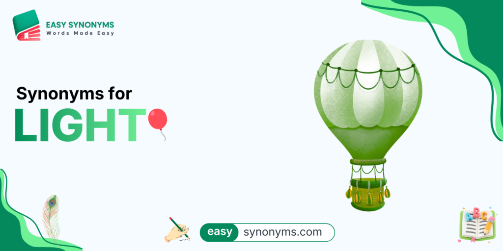 Synonyms for light